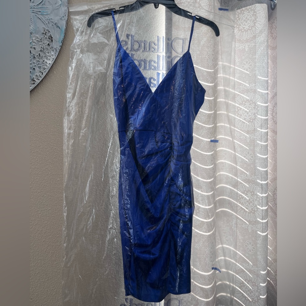Blue mini prom dress worn once